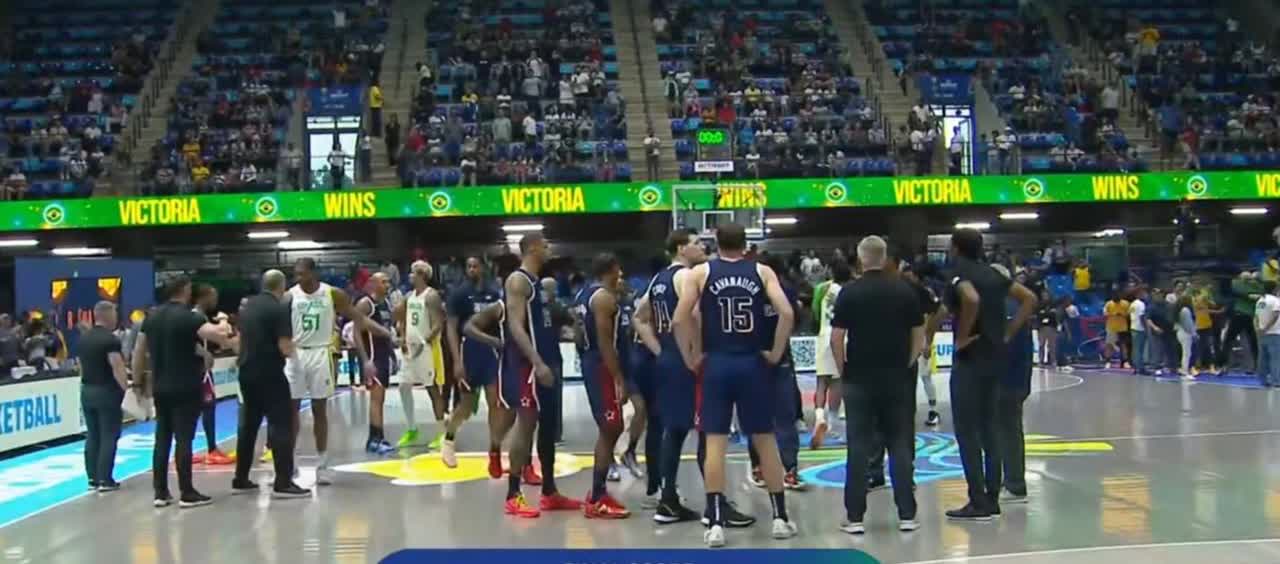 男篮美洲杯半决赛，
巴西男篮逆转美国男篮，打进决赛，
美国NBA的超级巨星们