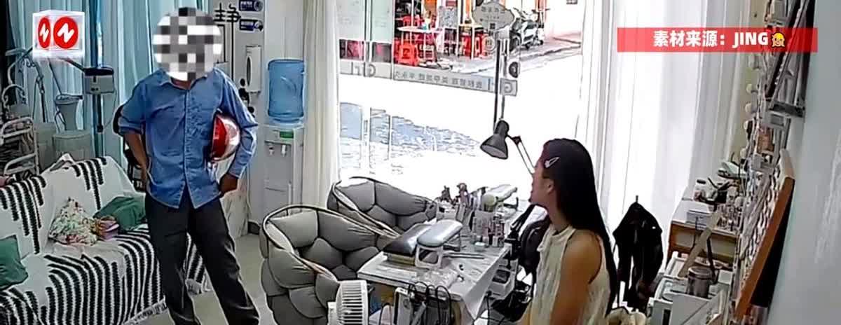 “离了个大谱！”6月12日，广东阳江，一男子来到街边一家美甲店后，表示自己也需要