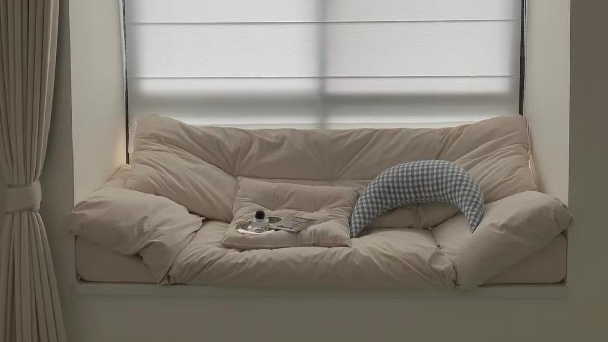 我家最治愈的角落，是这个被我“躺平改造”的飘窗