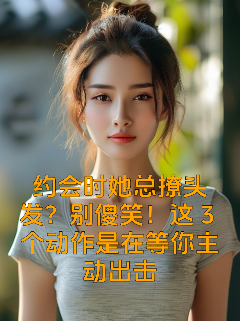 约会时她总撩头发？别傻笑！这3个动作是在等你主动出击