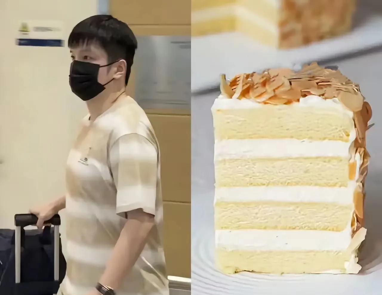这件衣服看着就跟奶油千层蛋糕似的，软乎乎的颜色特显眼！说真的，这衣服换个人穿指定
