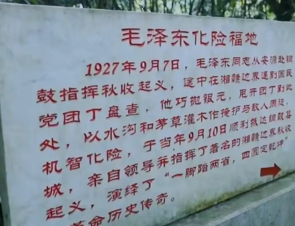 1927年，国民党对我党开展“清除行动”，毛主席不幸被捕，在被押送途中，突然拉住
