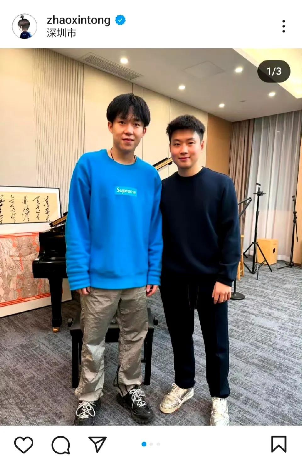 赵心童：奖杯拿到手软吧！这回找到专业台球搭子了，王楚钦玩的开心！
大头的台球也非