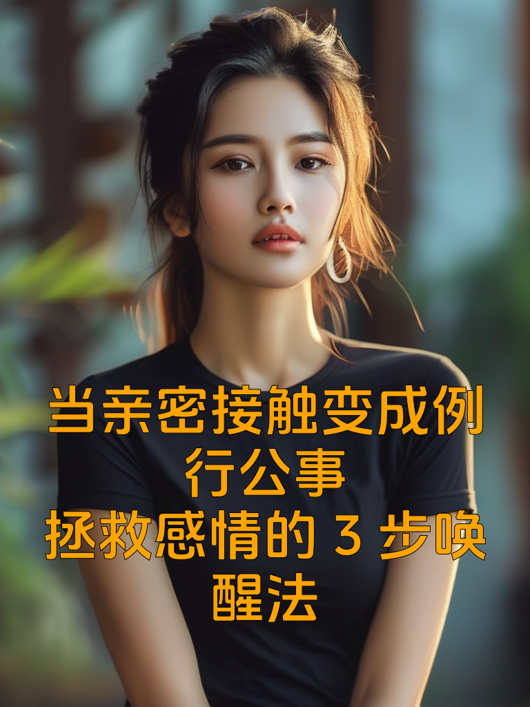 当亲密接触变成例行公事：拯救感情的3步唤醒法