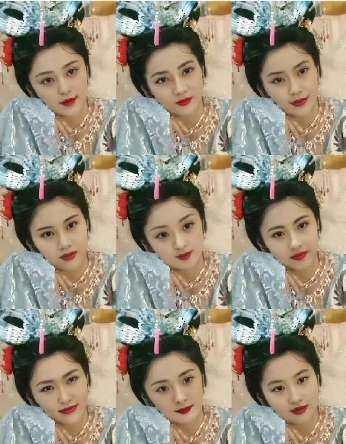 女儿国国王九宫格换脸，还是86版原汁原味 ​​​