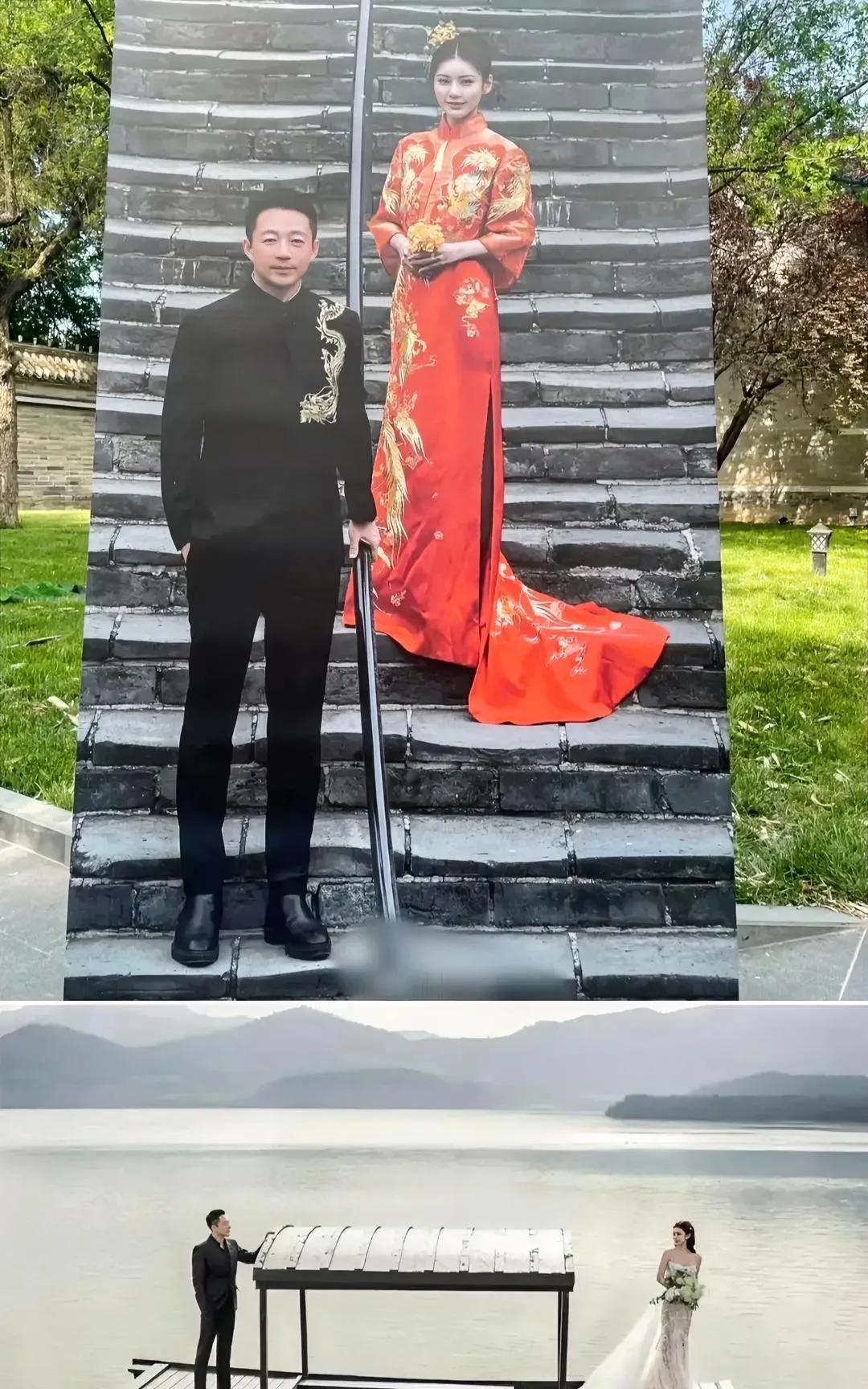 我拿汪小菲和马筱梅的结婚照给我老公看，
他白了我一眼，
直接就把我手机扔沙发上了