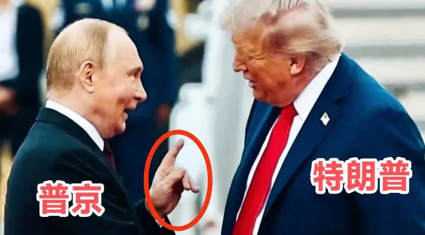 通过特朗普和普京手指的一个动作，就能看出国家实力的强弱！
特朗普和泽连斯基会晤