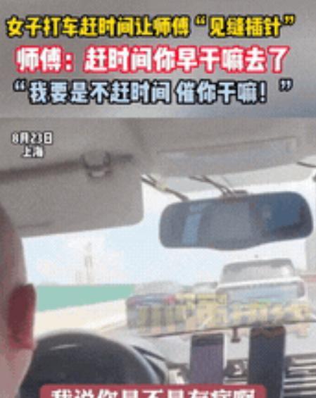 “这就叫社会巨婴！”8月22日，上海，一女子乘坐出租车期间，因为赶时间，就不停指