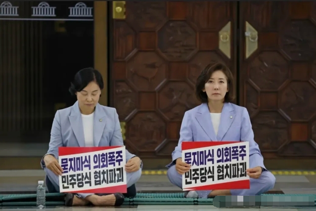 27日韩国国民力量党议员罗卿瑷当天宣布将开始通宵静坐
针对共同民主党在国会选举专