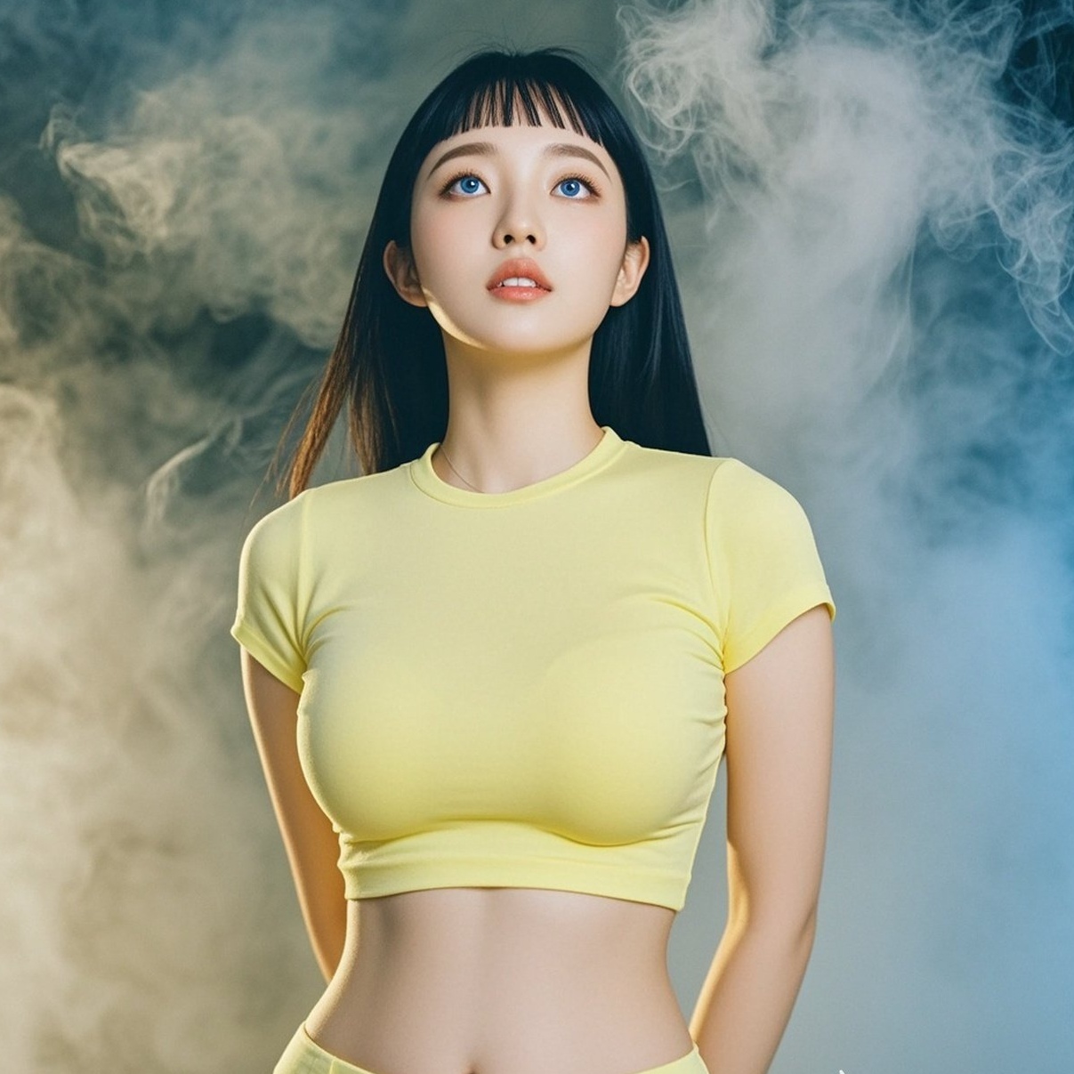 蜜桃熟透雾里藏，少妇风情韵味长