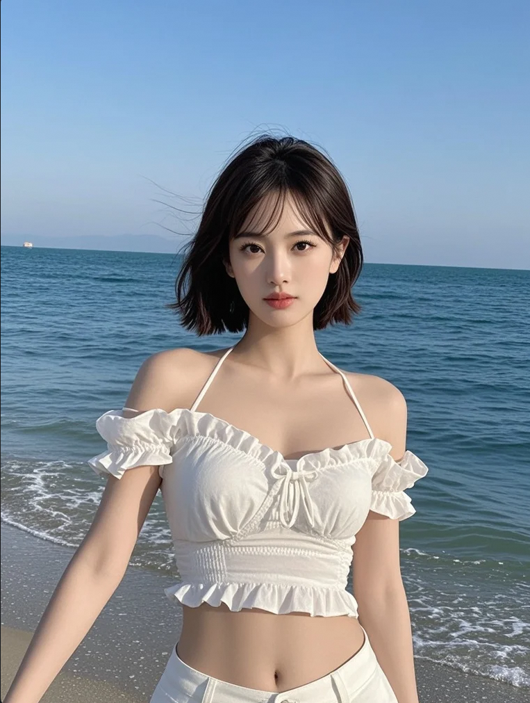 校服逃逸｜JK制服裙摆与浪花的青春叛逃计划