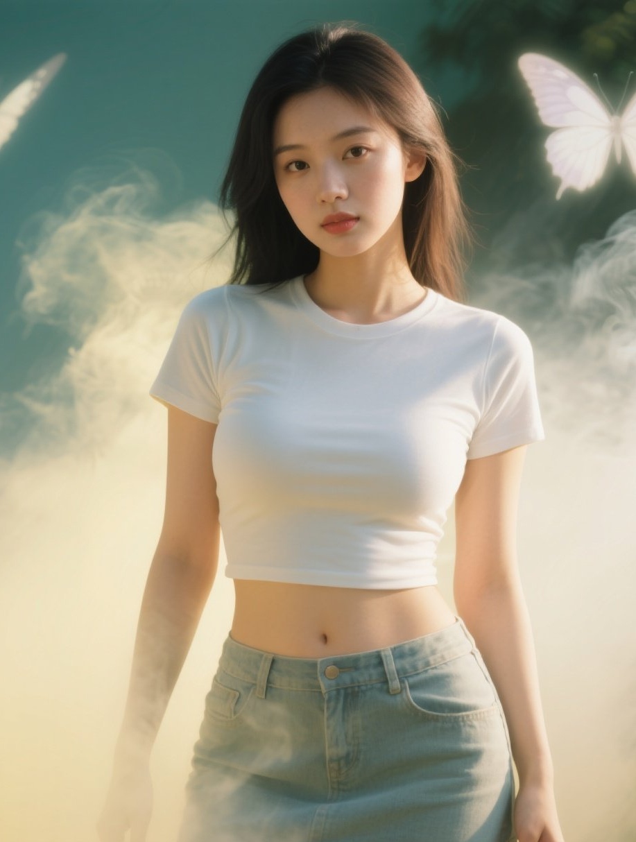 真丝紧裹傲人身姿，氛围感美女撩动心弦