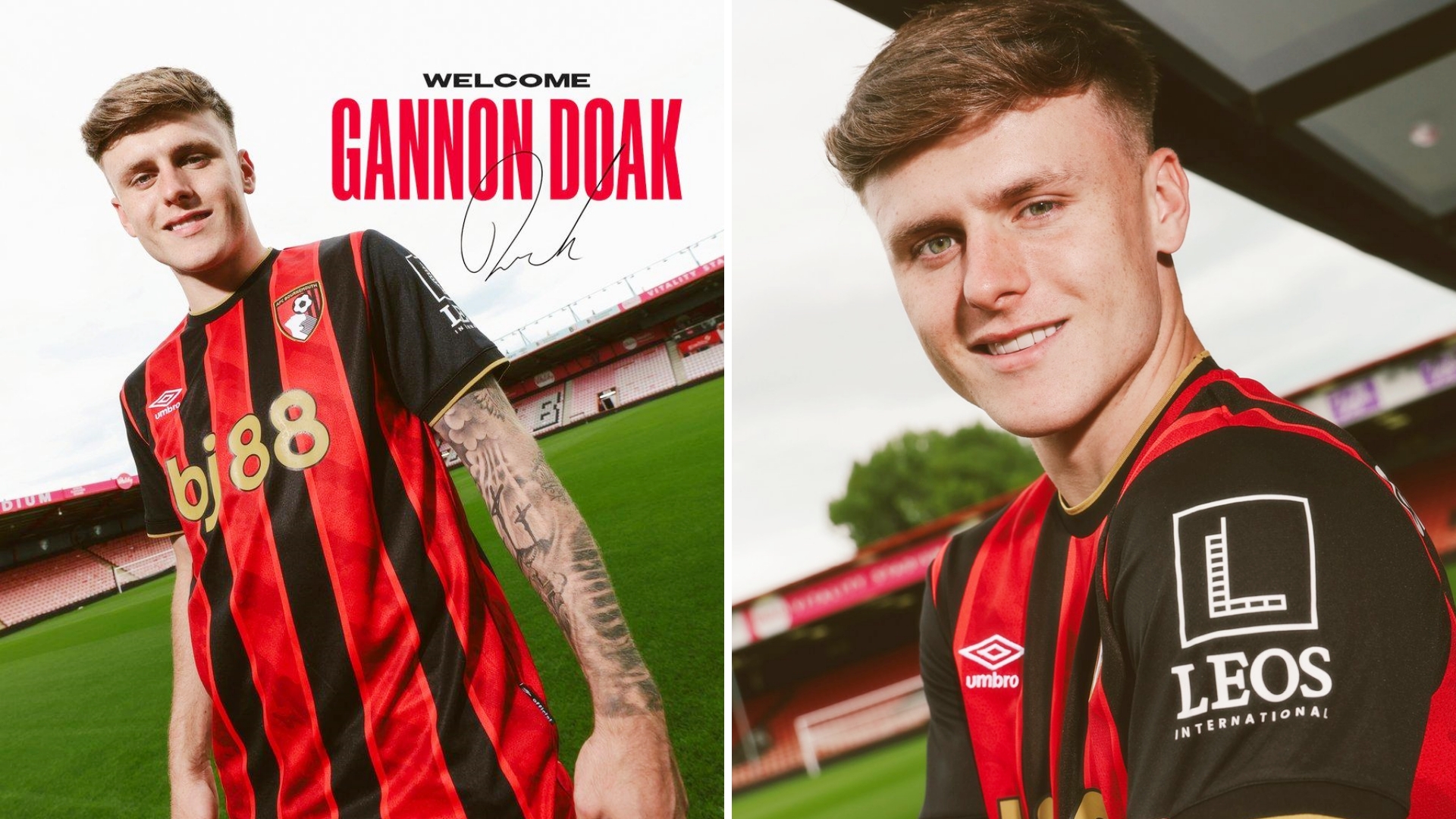 利物浦19岁前锋本-多克加盟伯恩茅斯，转会费2000万镑+500万浮动。
本-多