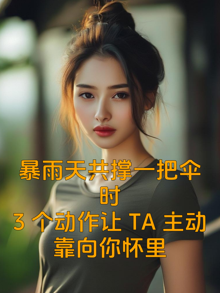 暴雨天共撑一把伞时，3个动作让TA主动靠向你怀里！