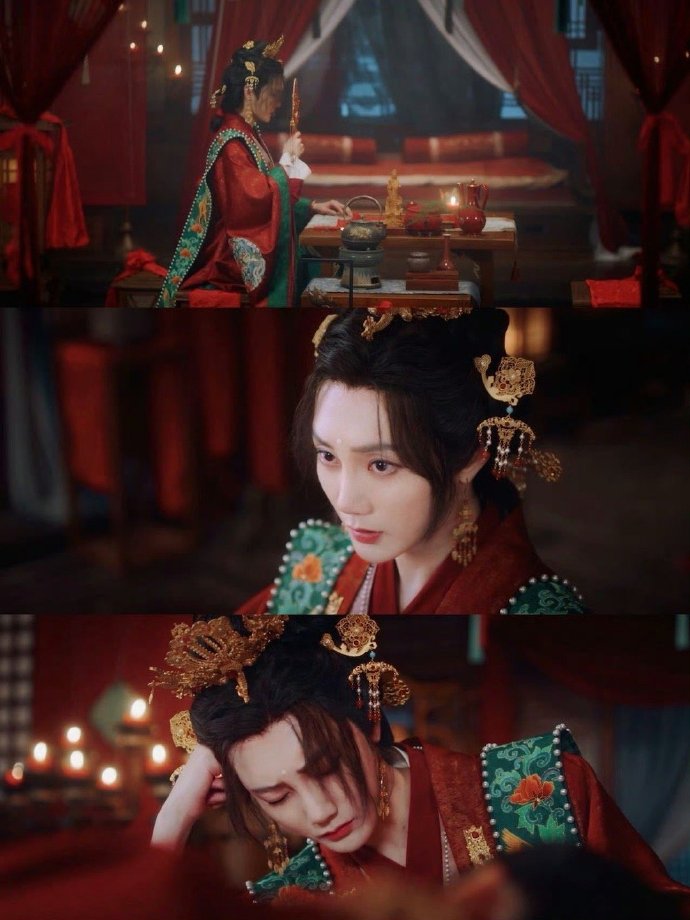 谁懂刘也《月拢雁西归》南辰筱的魅力！将军之子扮闺秀，红妆裹英气，花钿衬倔强，柔媚