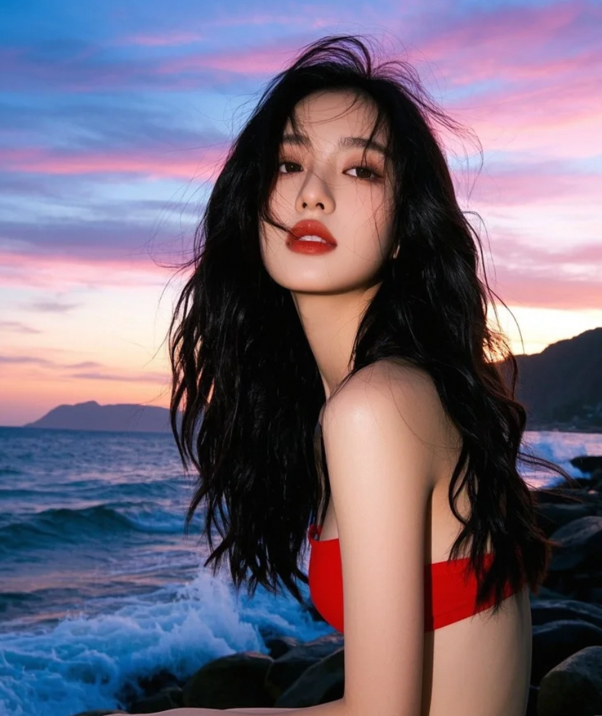风吹过耳畔，是海在替她说再见