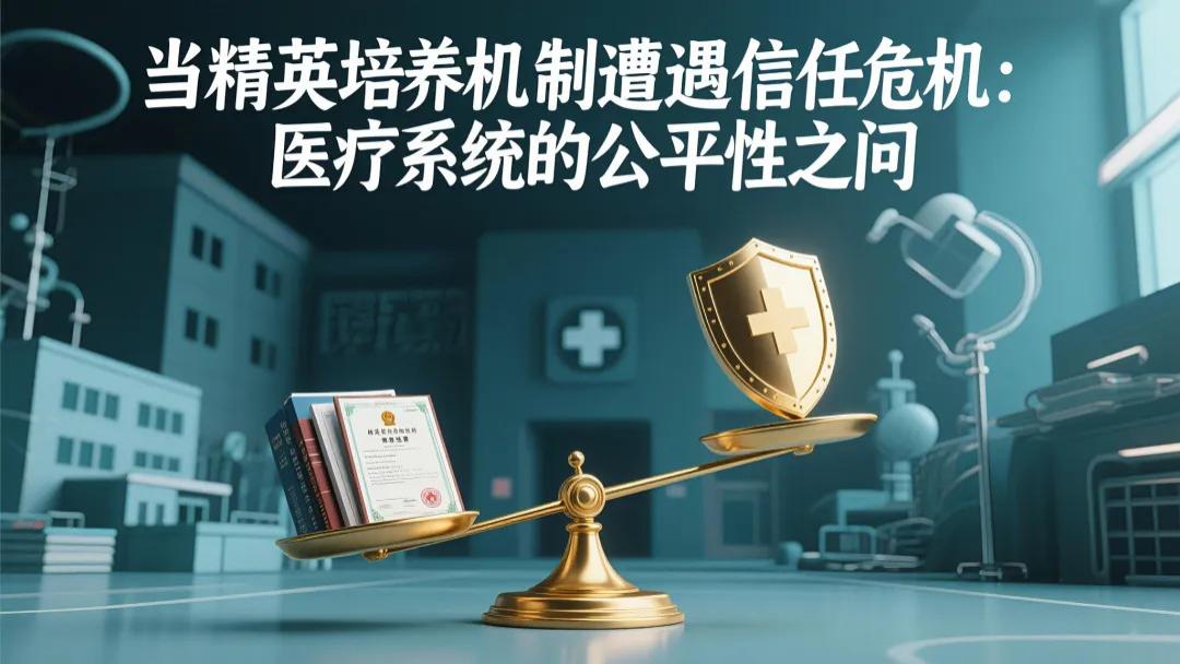 当精英培养机制遭遇信任危机：医疗系统的公平性之问