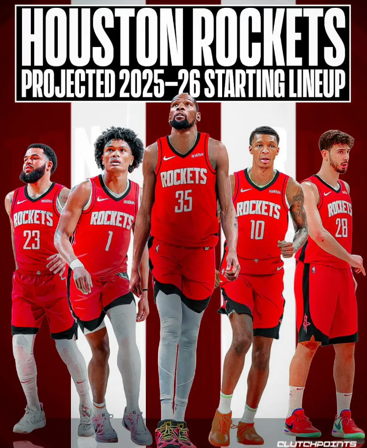 ESPN撰文谈到了各队的关键数据，认为火箭引入KD解决了唯一的单打问题。
火箭队
