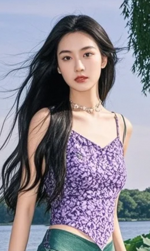 和你站在湖边，连风都以为我们在约会