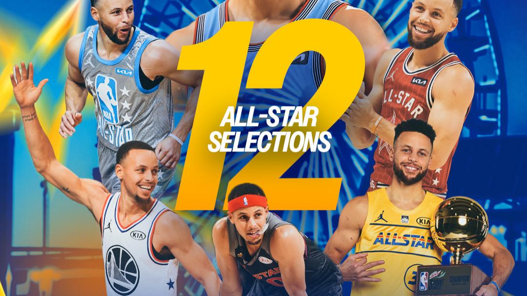 史蒂芬库里入选全明星首发并创造记录！