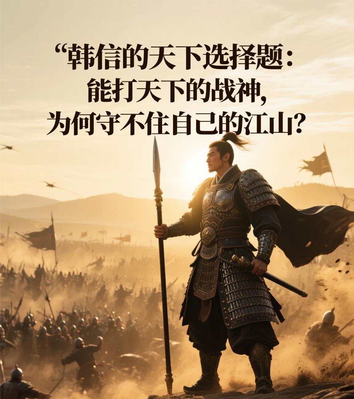 韩信的天下选择题：能打天下的战神，为何守不住自己的江山？
蒯通跪在帅案前，声音像