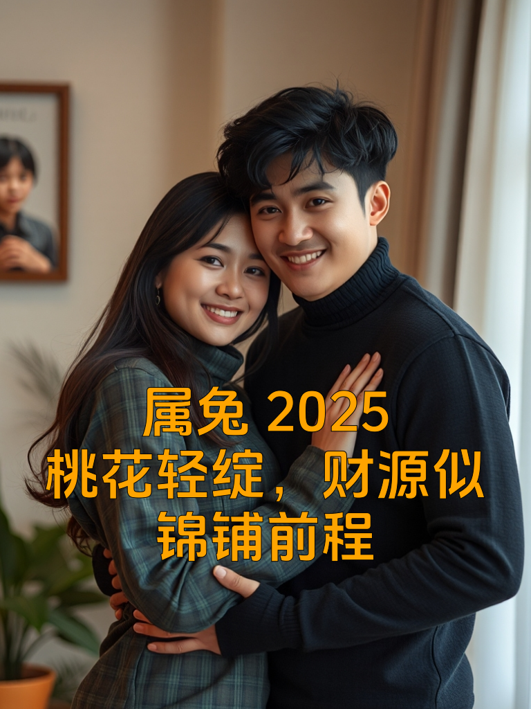 属兔2025：桃花轻绽，财源似锦铺前程