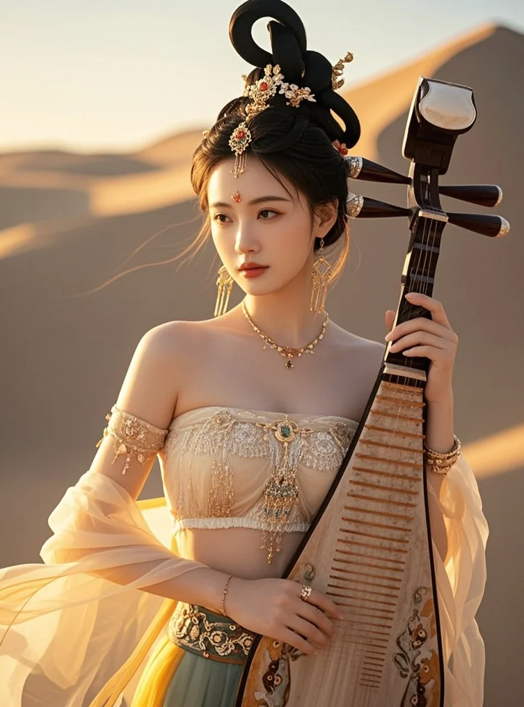 风沙吻过的温柔——驼铃古道上的丝路美人图鉴
