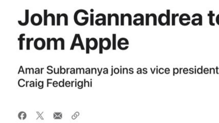 苹果AI重大换血：谷歌微软双背景高管空降，剑指Siri顽疾