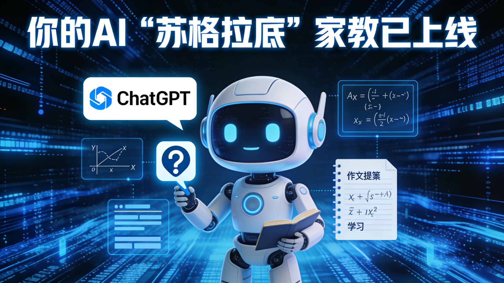 你的AI“苏格拉底”家教已上线——实测ChatGPT全新学习模式