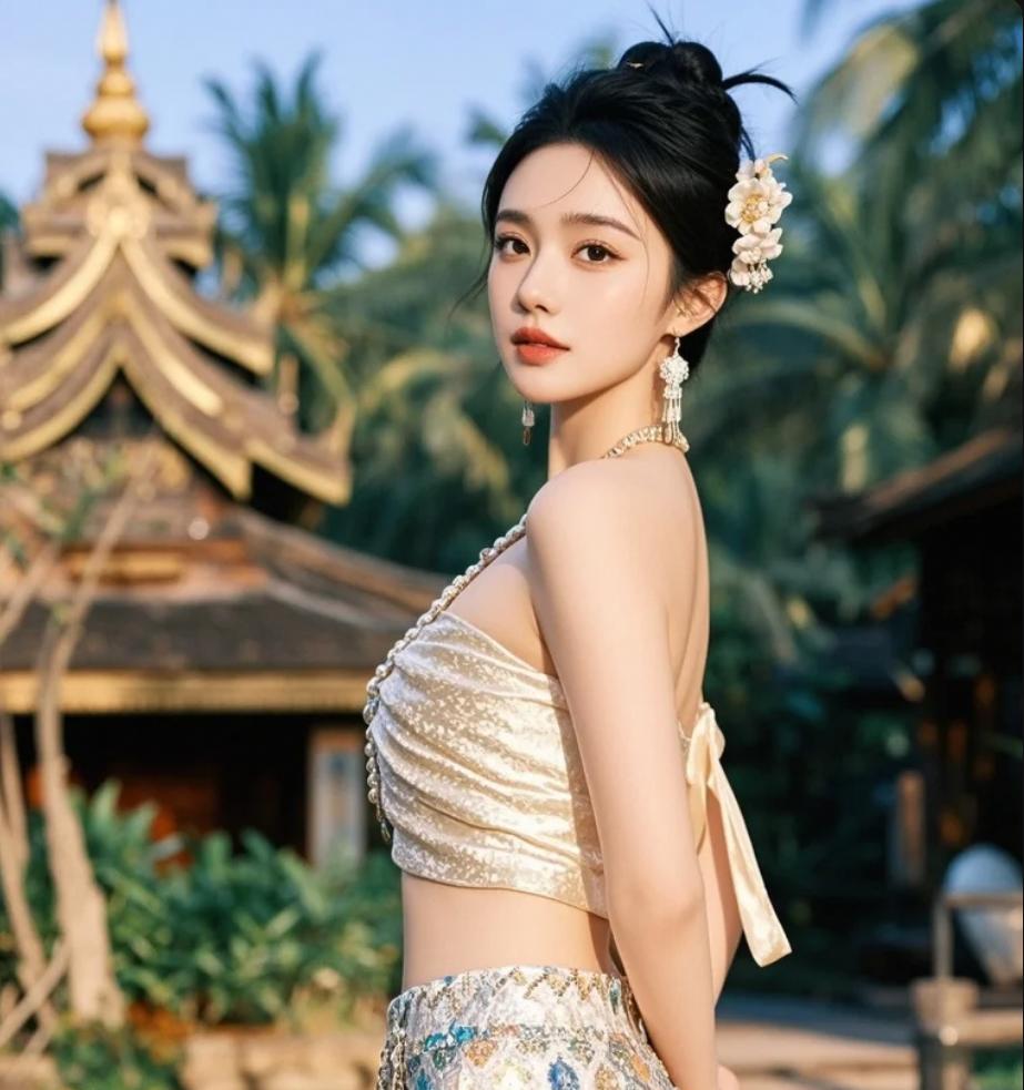 这身傣装太绝了，美哭了！