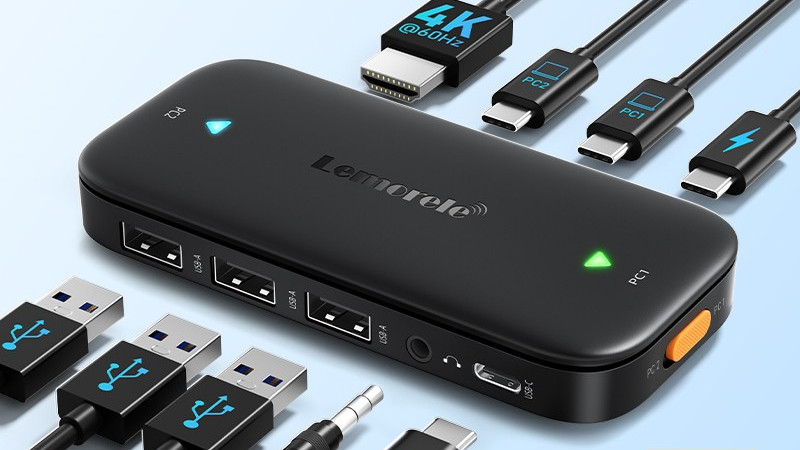 H200新品登场！两台笔记本共享显示器+鼠键，办公效率直接翻倍！