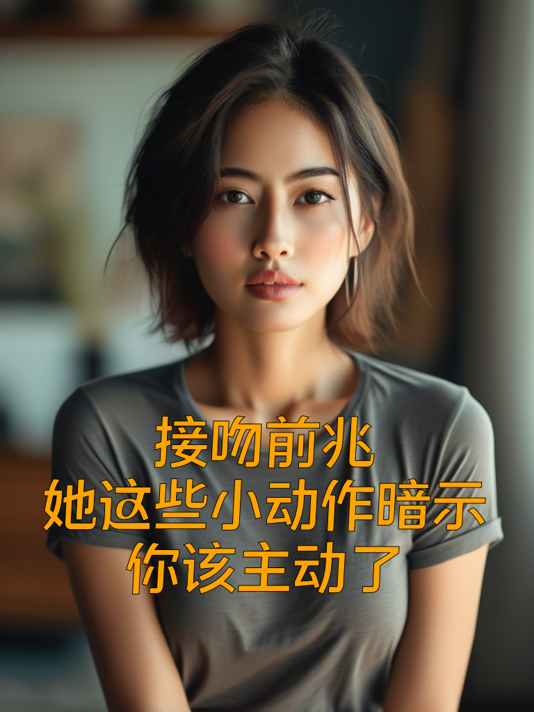 接吻前兆！她这些小动作暗示你该主动了