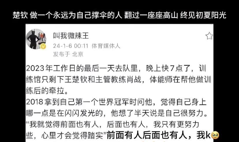 王楚钦在封训期间那是相当努力。就看他走向德班世乒赛之前的经历，在多个赛事里不断磨