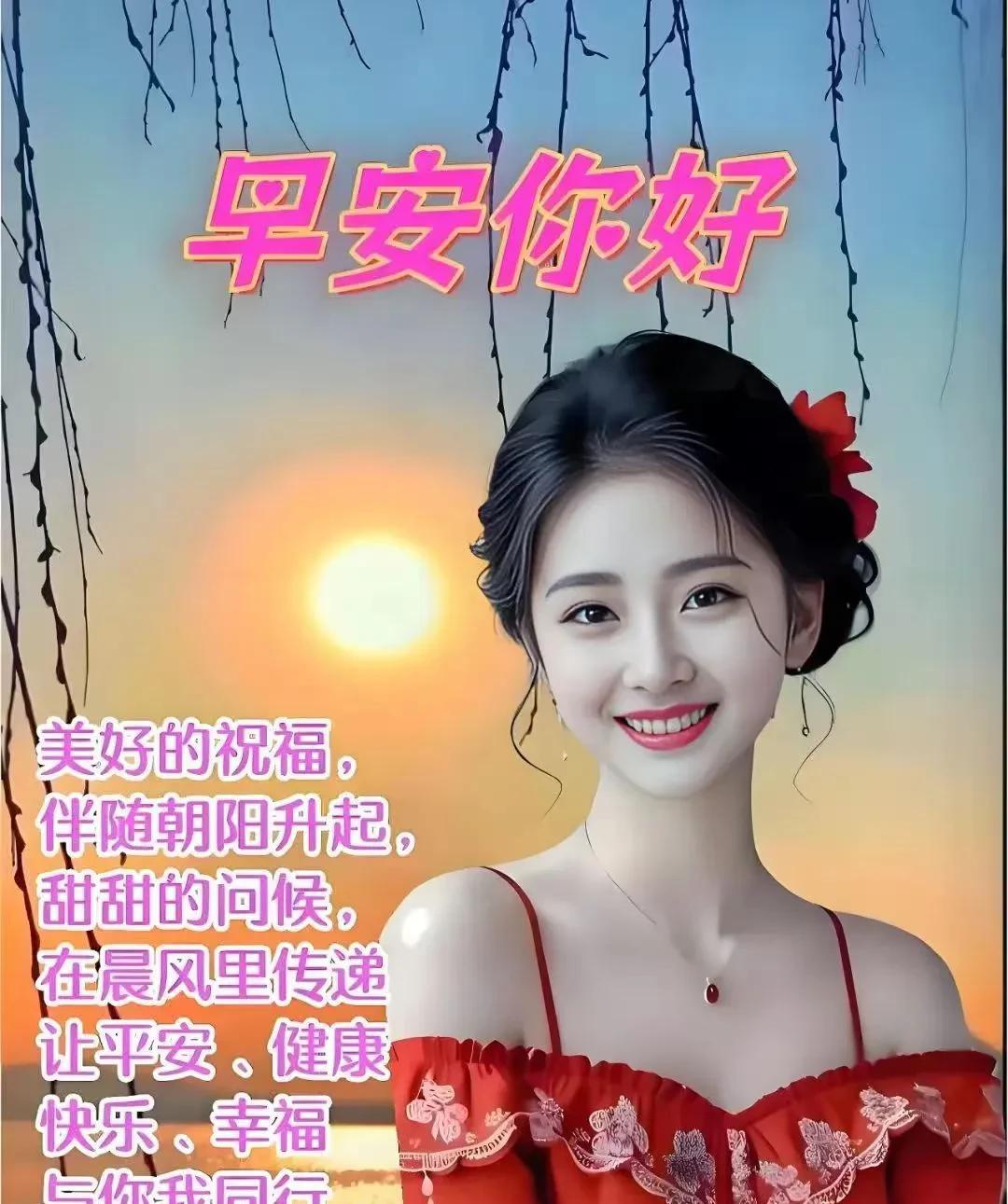 《早安问候》
夜消晨至新一日，
轻语问安暖众心。
言简意赅情长驻，
愿君福乐每朝