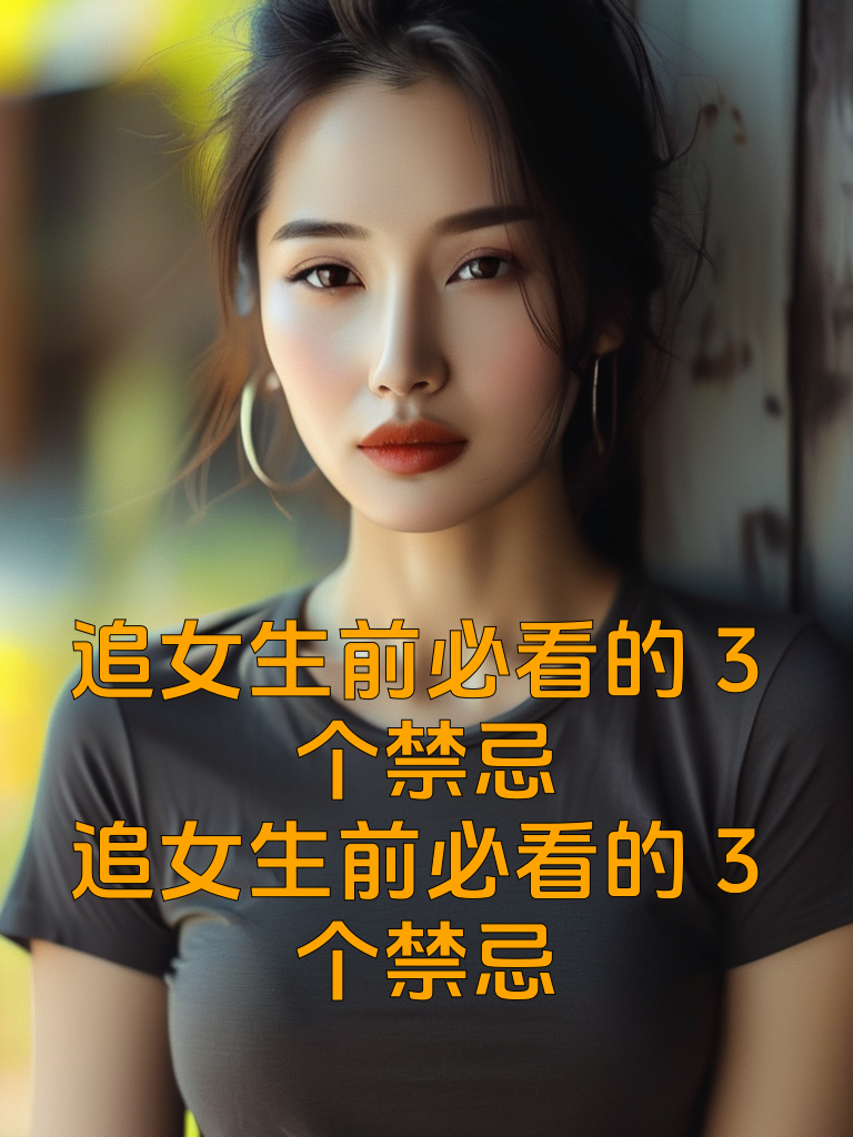 追女生前必看的3个禁忌
