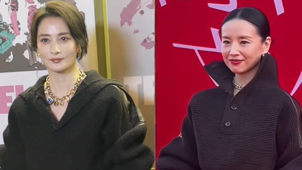 天生的美人真让人嫉妒，49岁陈坤再会保养，还是没50岁蒋勤勤耐老