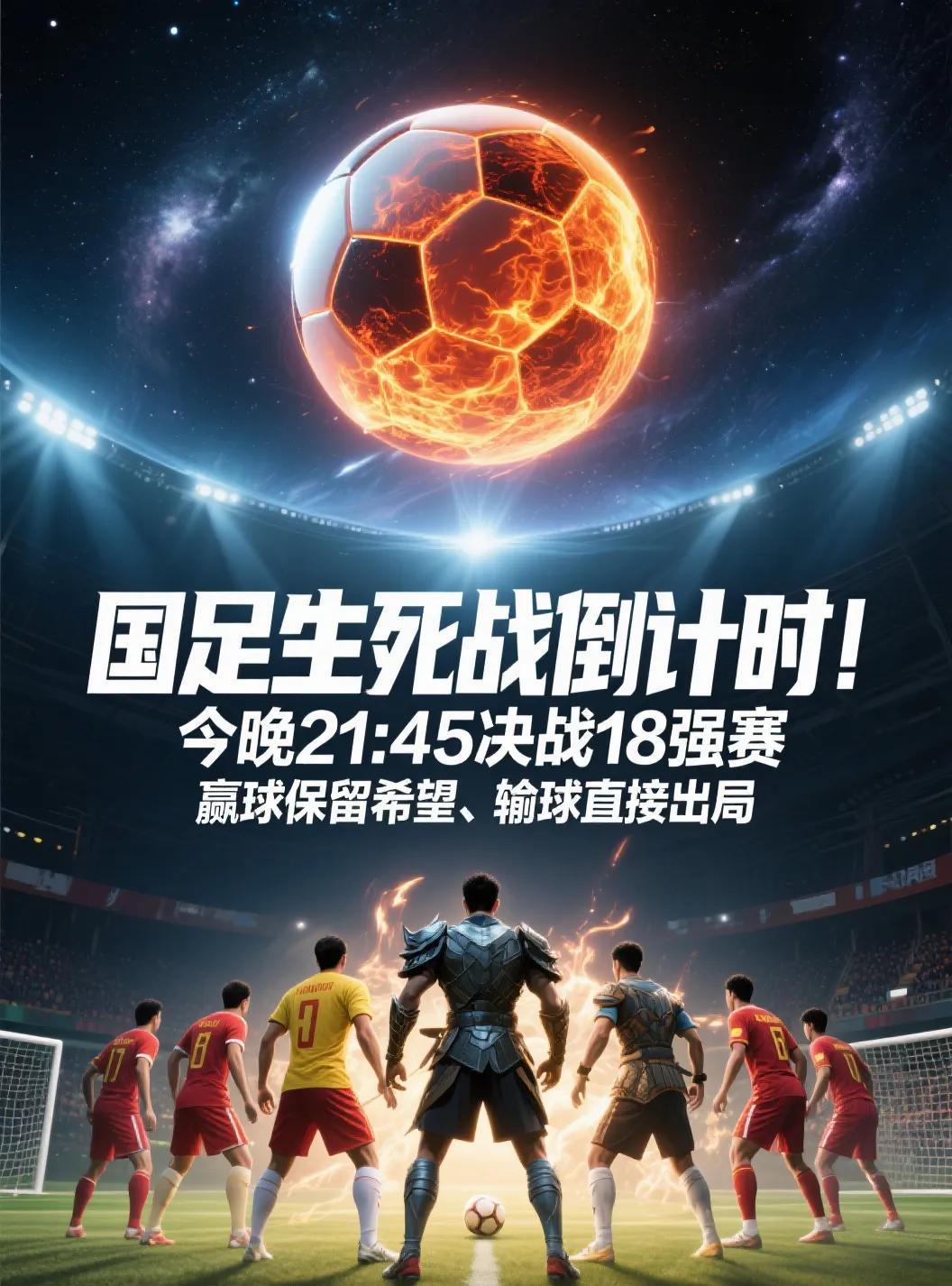 国足生死战倒计时！今晚21:45决战18强赛，赢球保留希望、输球直接出局 
【世