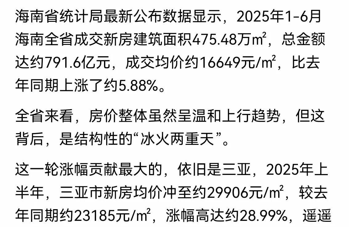 新一轮楼市暴涨或将开始。
去年珠海横琴的房价涨了一轮，今年海南三亚房价也开始暴涨