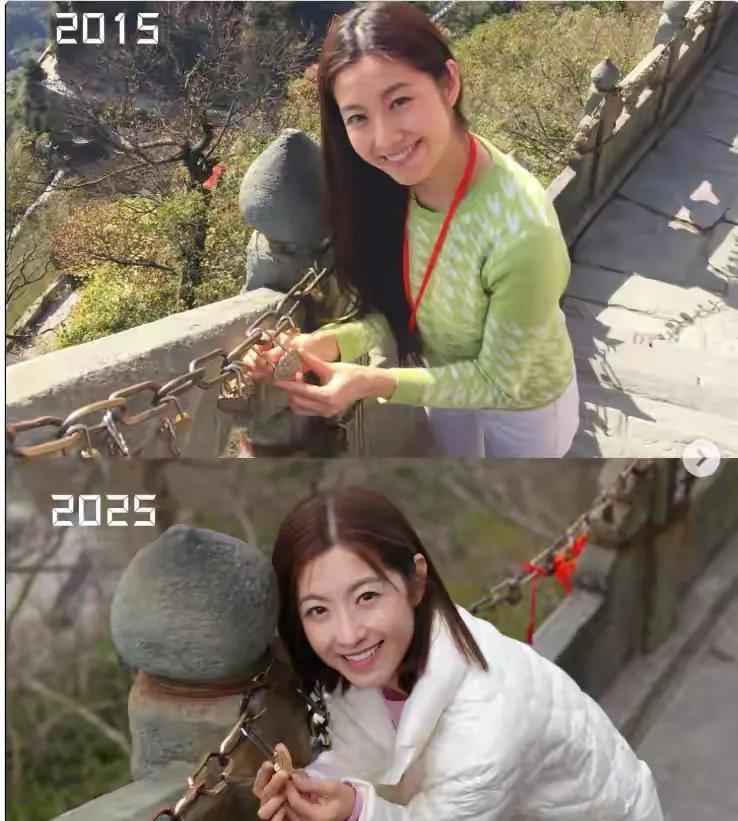 我的关注点不在“陈自瑶10年没变”，而在：她手里捧的是同心锁……
这是她跟王浩信