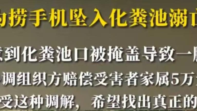 女大学生旱厕捞手机掉化粪池溺亡
