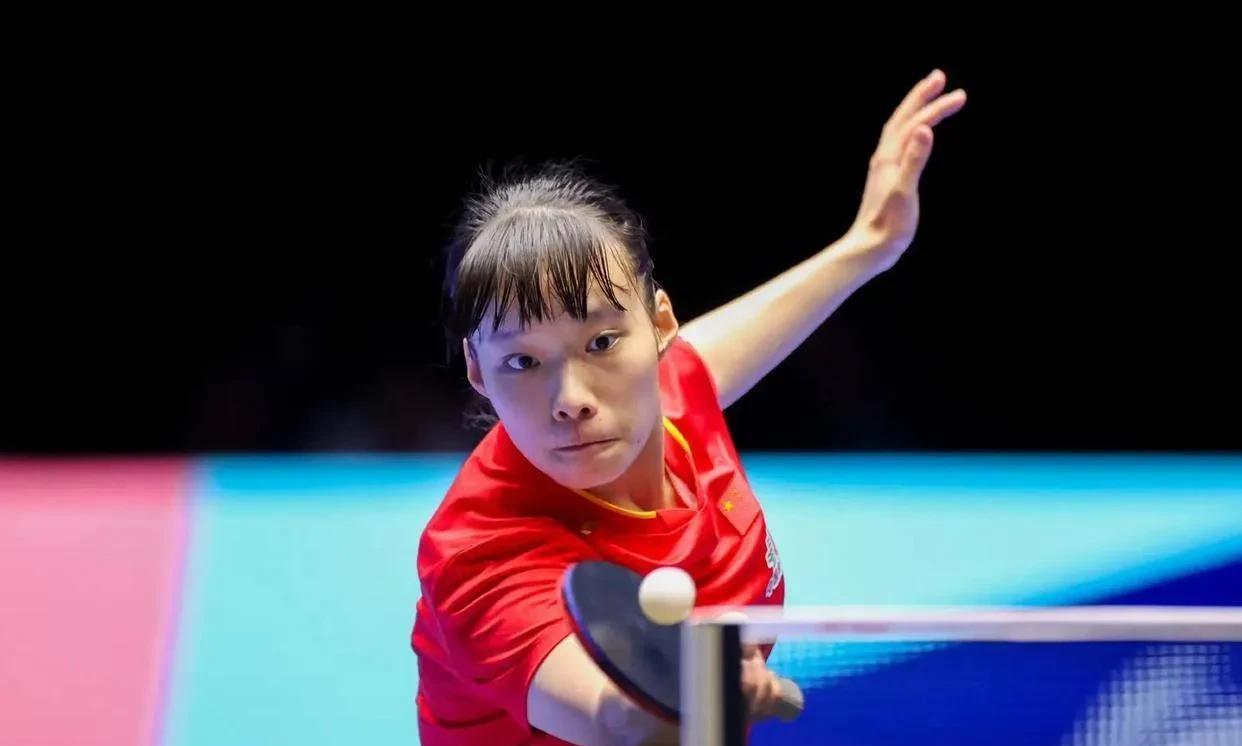 石洵瑶逆转日本削球手！
WTT斯科普里常规挑战赛刚刚结束了一场女单八分之一决赛。