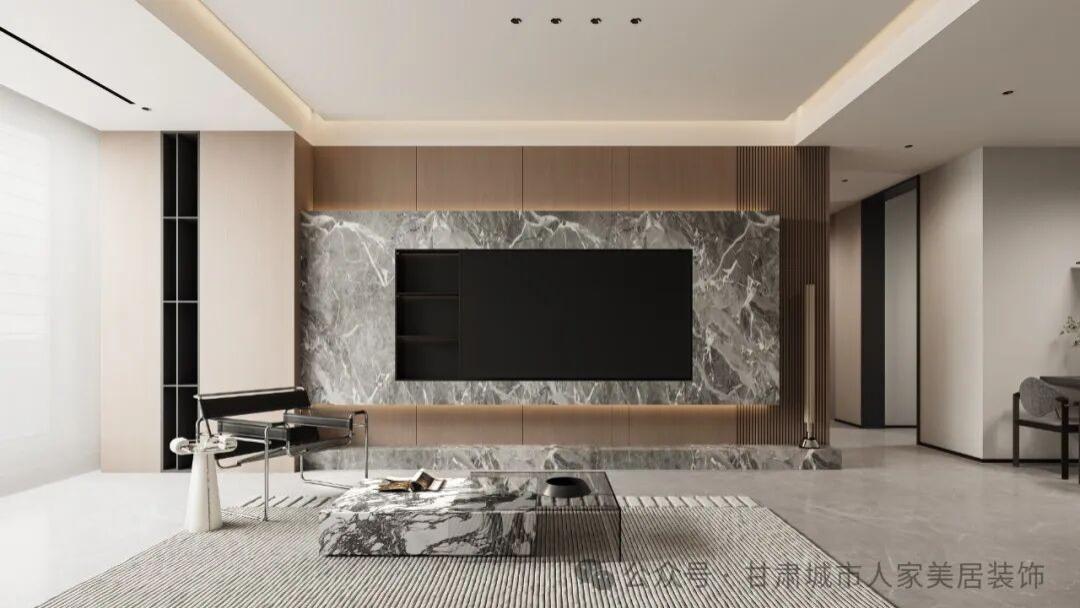 设计作品丨豪布斯卡现代风家装：140㎡里的设计典范