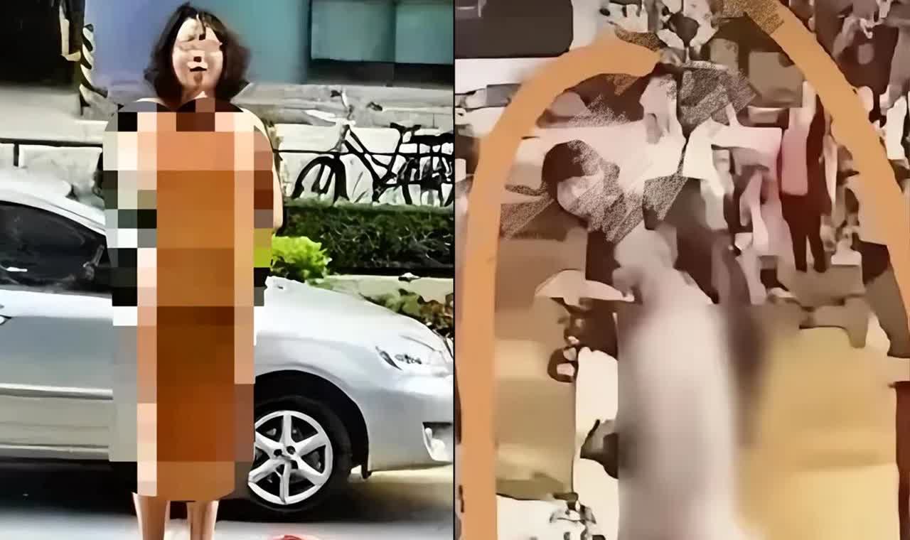 这个可怜又傻气的女人啊
仅仅因为丈夫的背叛与不忠
竟然冲动到当街脱光衣服
