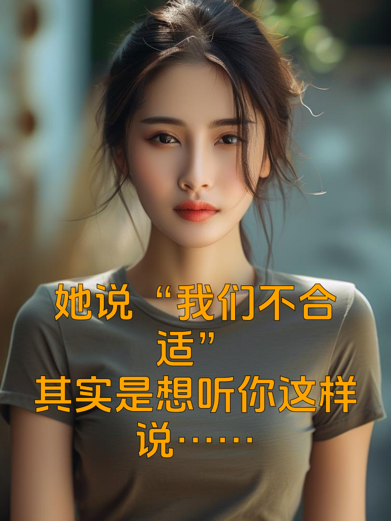 她说“我们不合适”，其实是想听你这样说……
