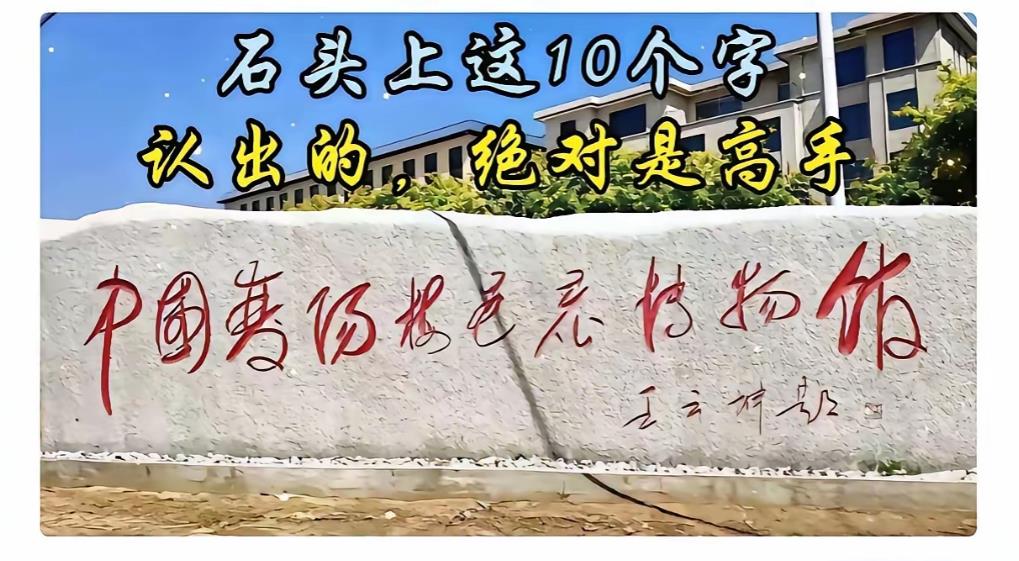 我敢打赌！能认出这石头上这10个字的绝对是个高手。你们看看！