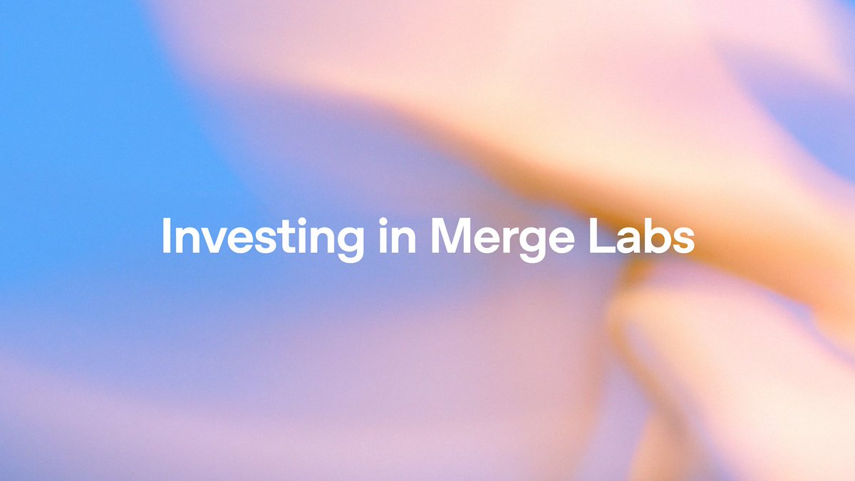 1月15日，OpenAI发文宣布了投资Merge Labs的消息。在本轮融资中，