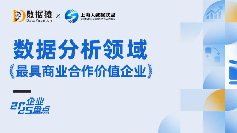2025中国数据分析领域最具商业合作价值企业盘点