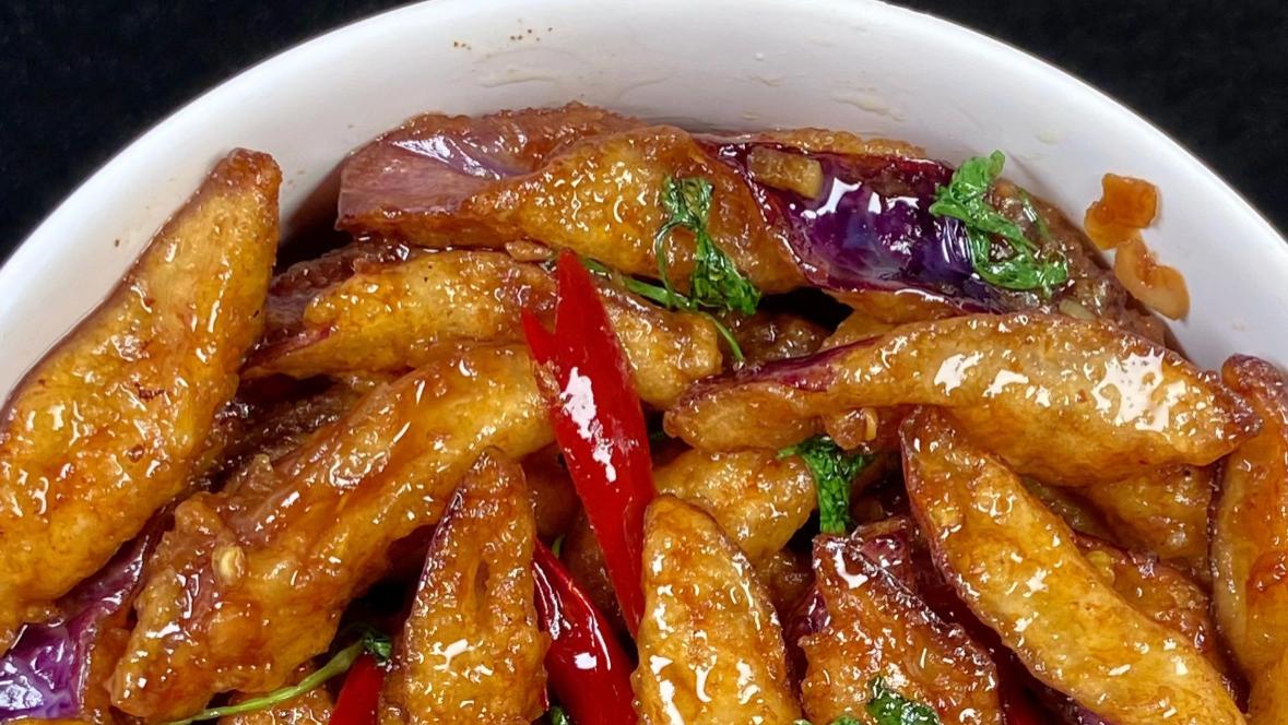 一口“嘎嘣脆”的风味茄子，把全家香到跺脚！