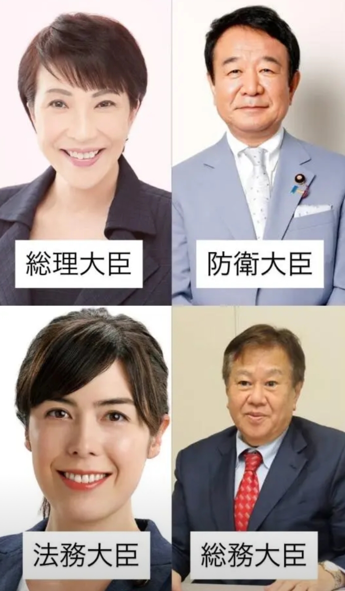 看到一个日本人贴出他梦想的日本内阁
看到以后愣了一下，第一反应是这个内阁自己马上