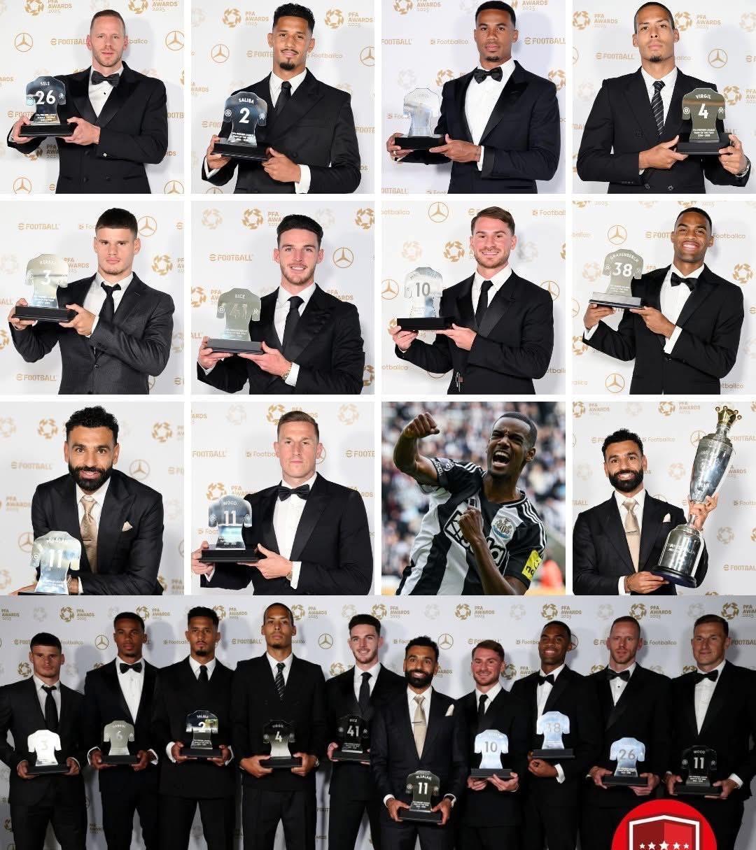 PFA 英超年度最佳阵容。本赛季英超球队：